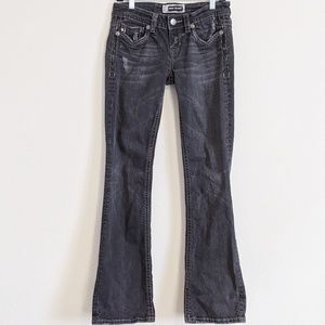 MEK Denim | black boot cut jeans | size 28/34